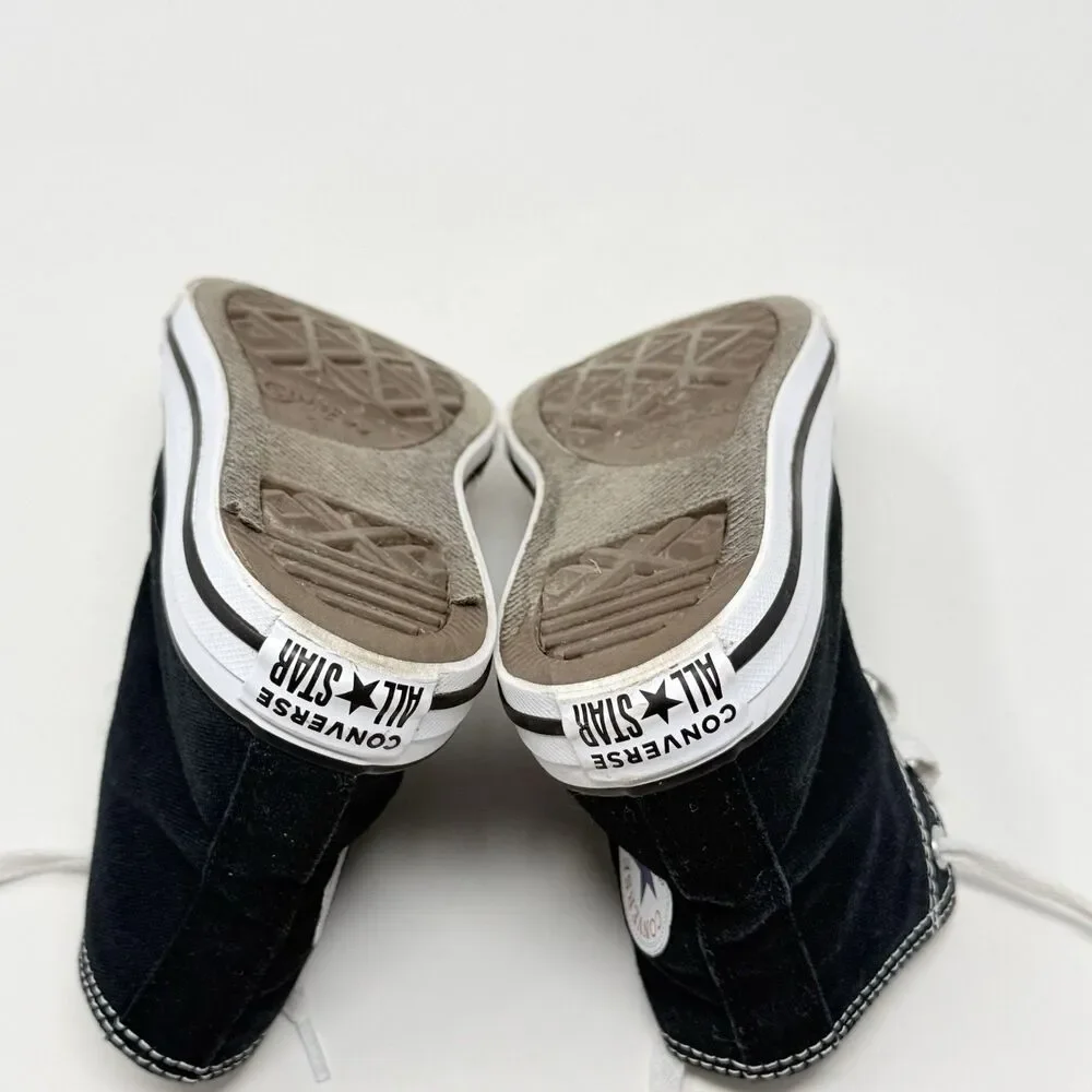 Converse Chuck Taylor All Star High Shoes Kids Size 1 Black Canvas School